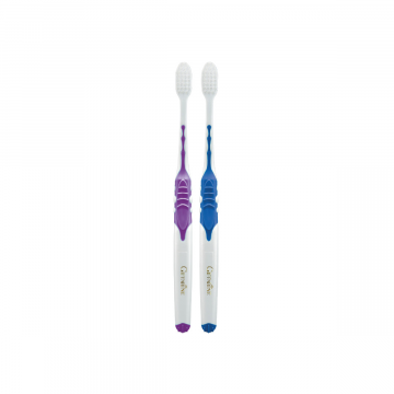 กิฟฟารีน แปรงสีฟัน ดับเบิล แอคทีฟ หัวแปรงเรียวเล็ก – สีน้ำเงินเข้ม+ม่วงเข้ม